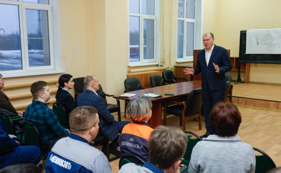 В цехах и производствах компании «Щекиноазот» продолжаются предпраздничные собрания В цехах и производствах компании «Щекиноазот» продолжаются предпраздничные собрания